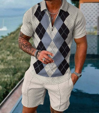 CHECK SOLID PRINT SUMMER SUITS
