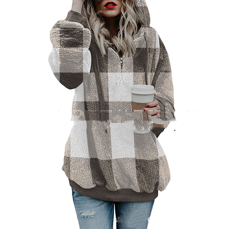 SHERPA ZIPPER HOODIE