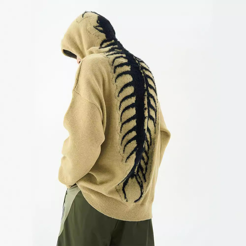 Men's Design Sense Hooded Casual Loose Sweater