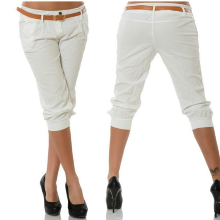 LOW-WAIST CARGO BELOW KNEE SHORTS