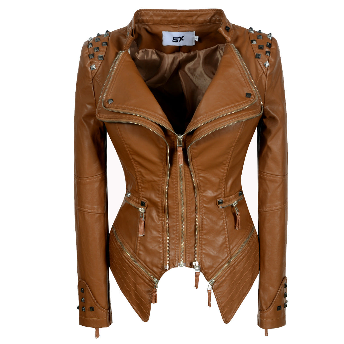 LEATHER DENIM JACKET