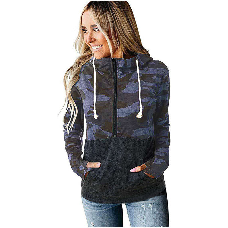 CAMOUFLAGE ZIPPER HOODIE