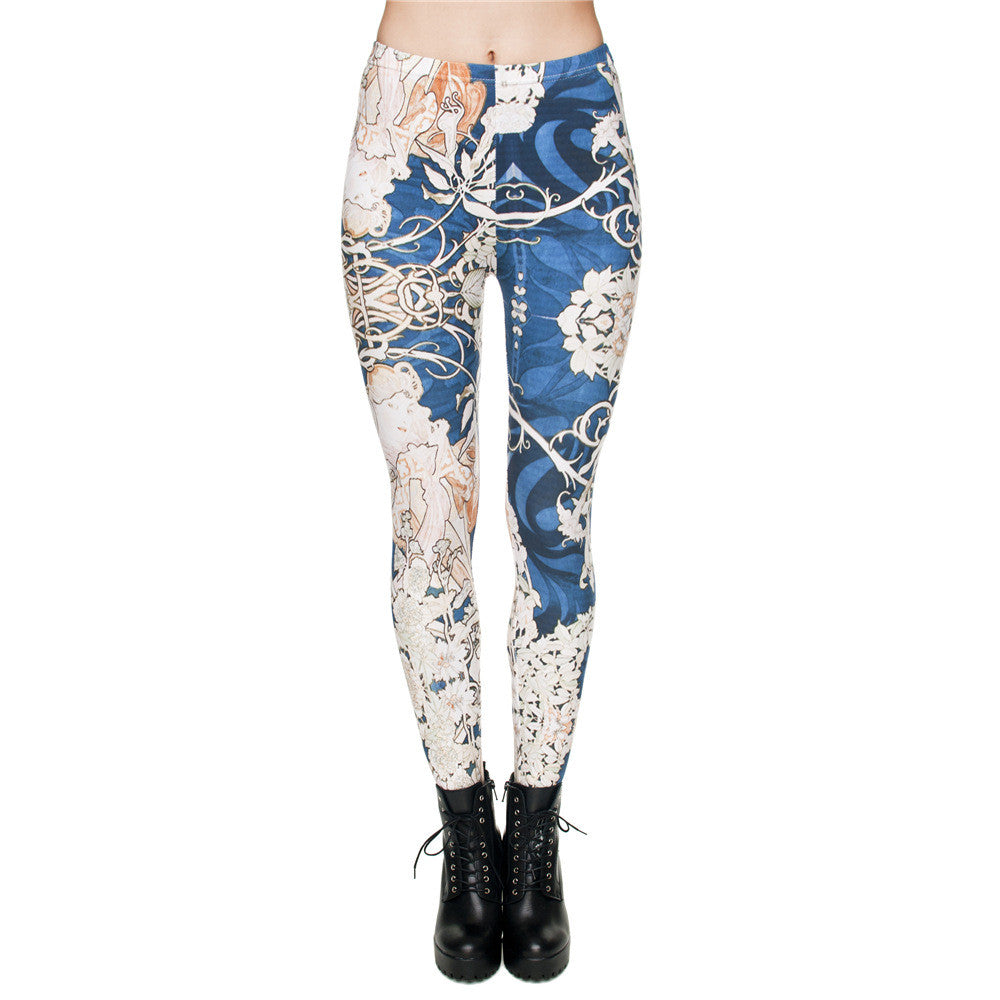 FLORAL MID-WAIST LEGGING