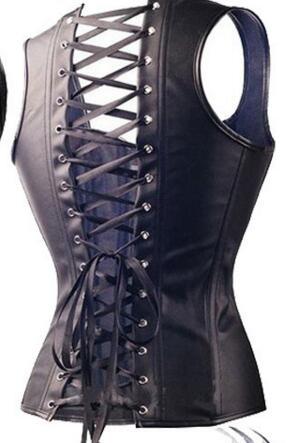 LACE-UP BUCKLED CORSET