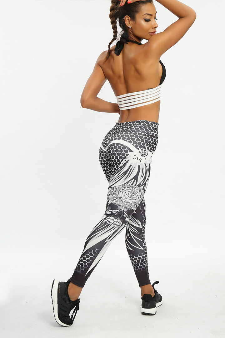 EMO-HIVE PRINT HIGH-WAIST LEGGING