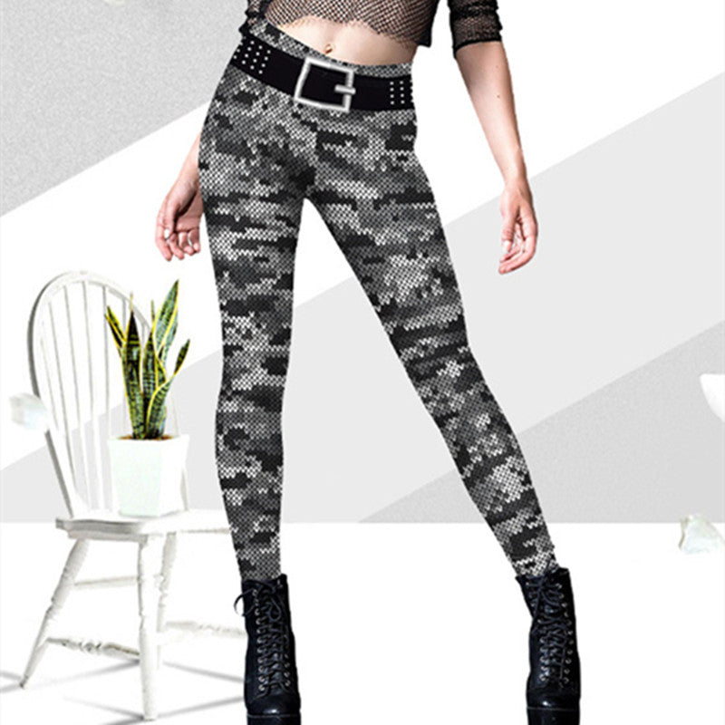 Women's Camouflage Digital Printing Sweatpants