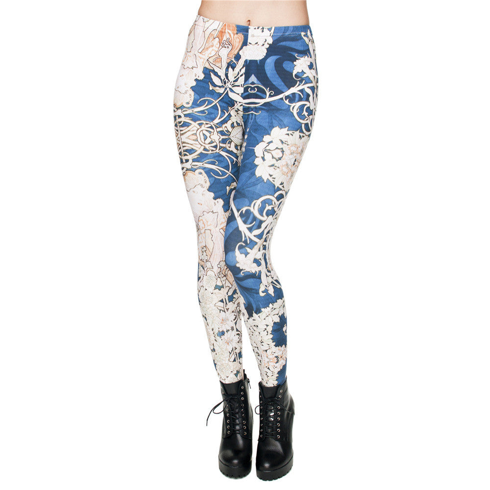 FLORAL MID-WAIST LEGGING