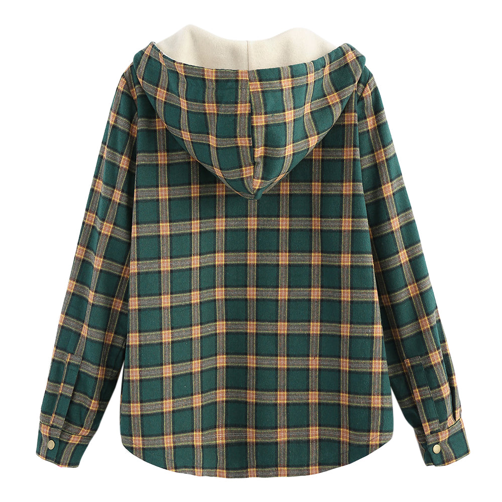 FLEECED FLANNEL JACKET