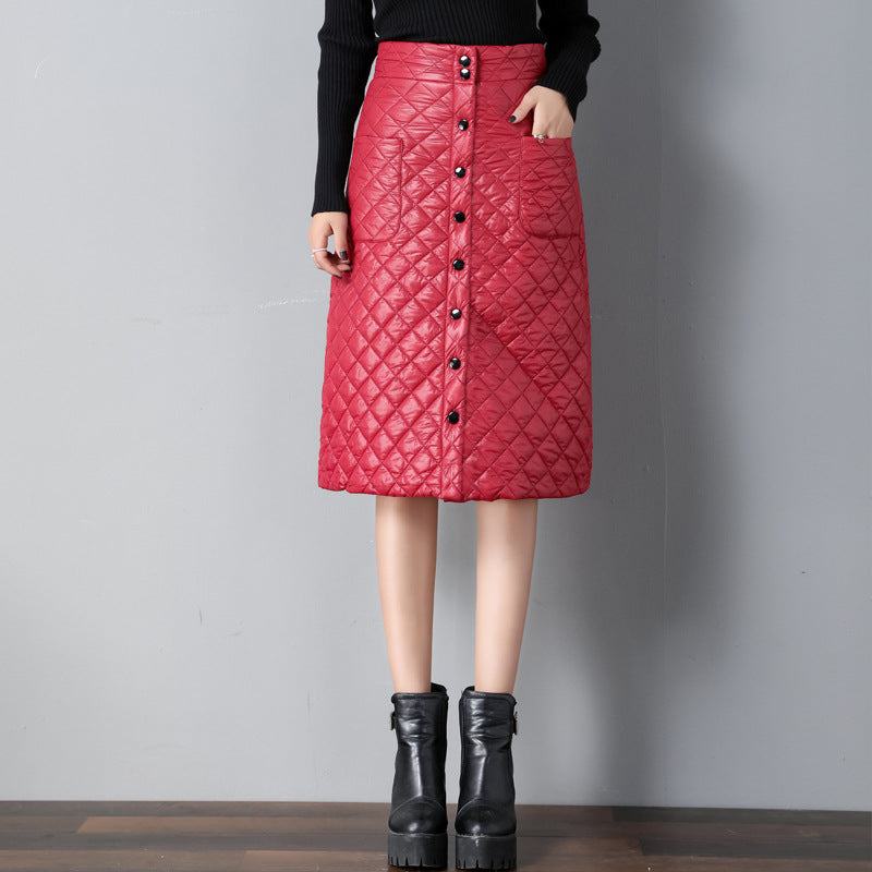 QUILTED PUFFER SKIRT