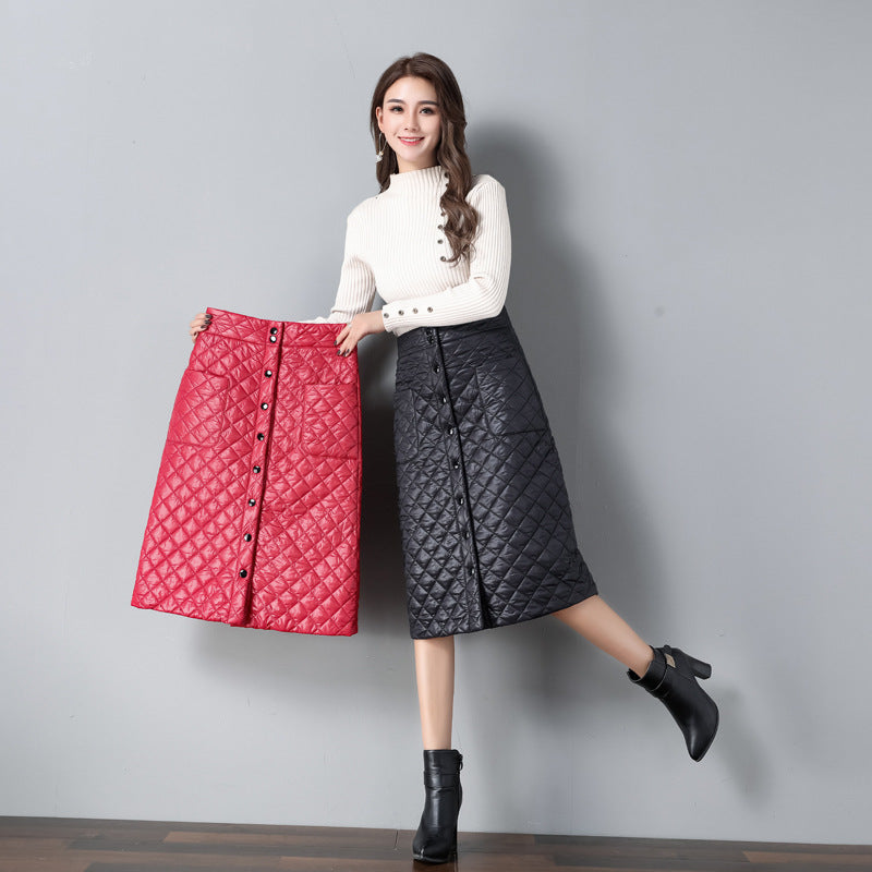 QUILTED PUFFER SKIRT