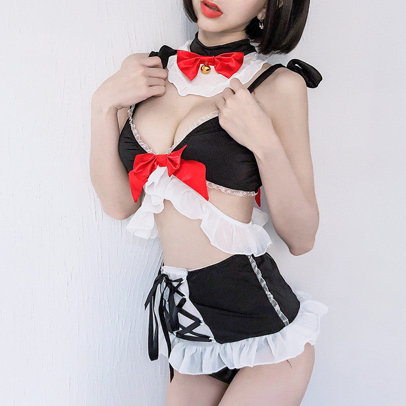 Costume Ruffle Lingerie with Choker