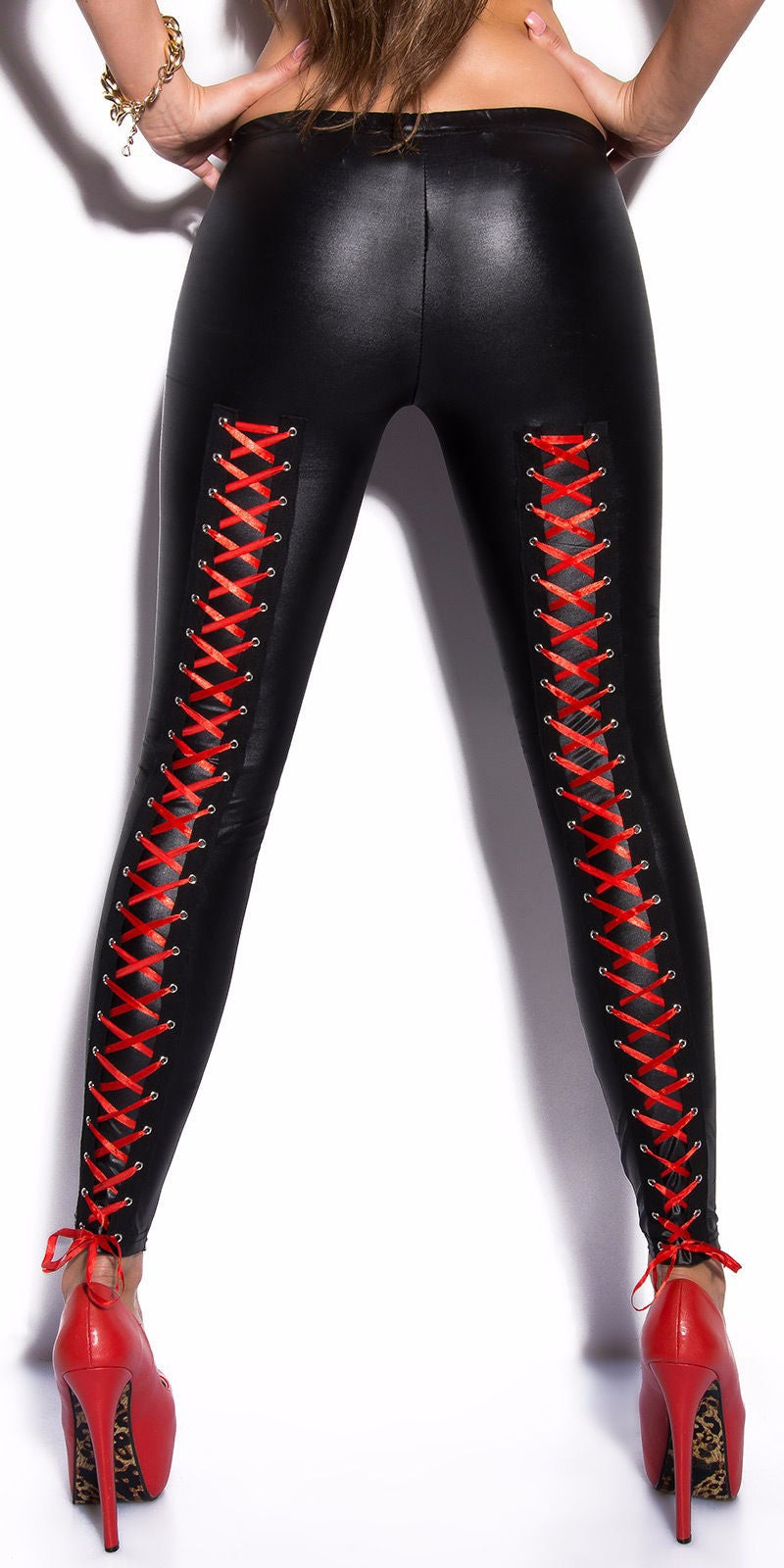 LEATHER PATCHWORK LEGGING