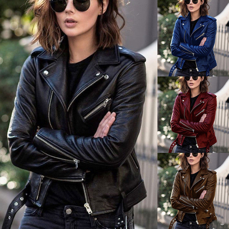 LEATHER ZIPPER JACKET