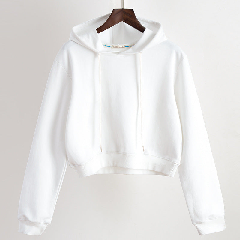 BALLOON FIT CROPPED HOODIE