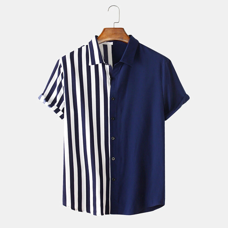VERTICAL PRINT WITH TWO COLOUR DESIGN SHIRT