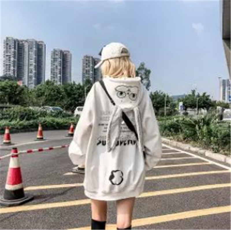 BUNNY EAR OVERSIZED HOODIE