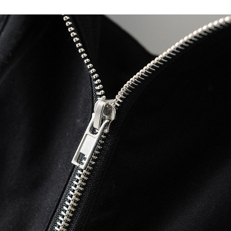 SLEEVELESS ZIPPER BUCKLE JUMPSUIT