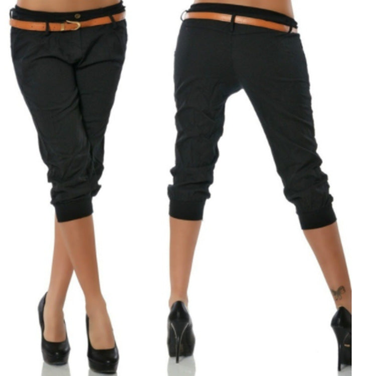 LOW-WAIST CARGO BELOW KNEE SHORTS