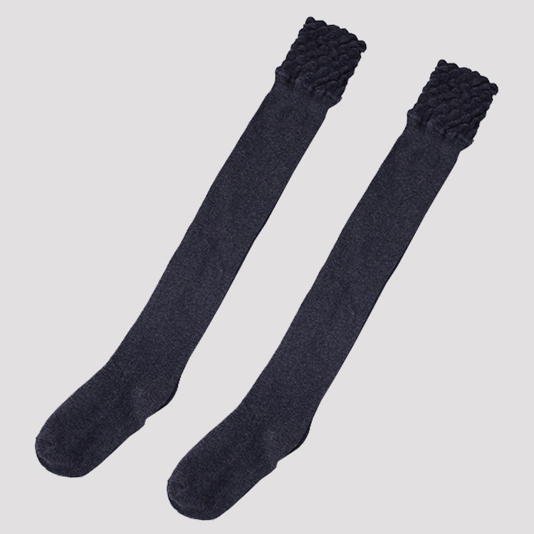 WOOLEN THIGH-HIGH SOCKS