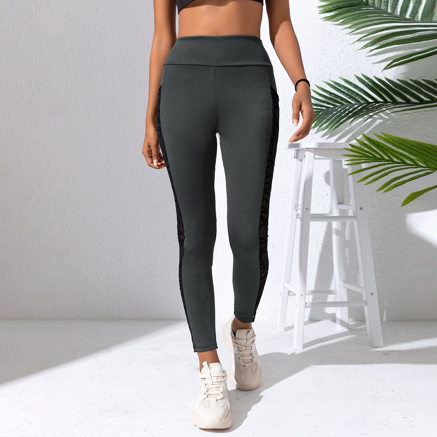 Mesh Stitching Yoga pants