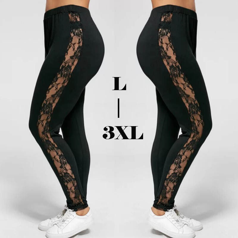LACE MID-WAIST LEGGING