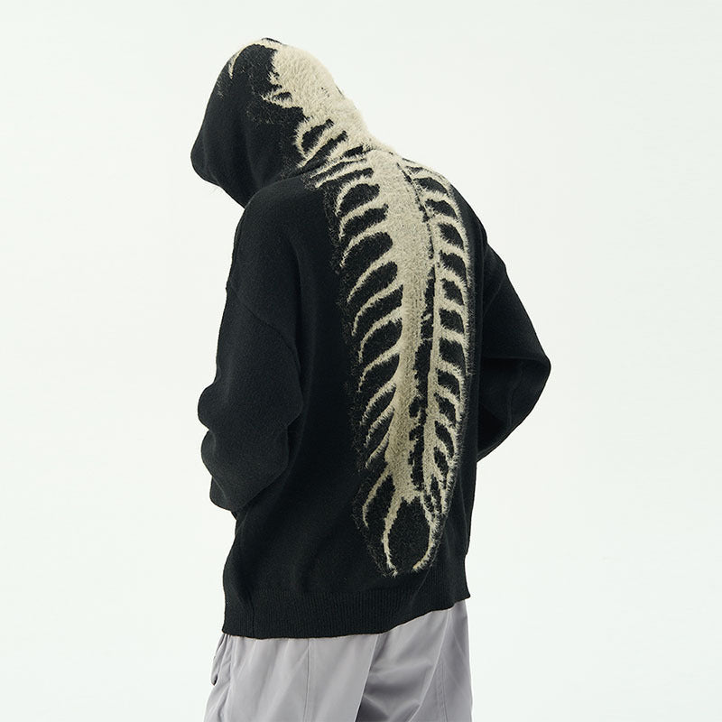 Men's Design Sense Hooded Casual Loose Sweater