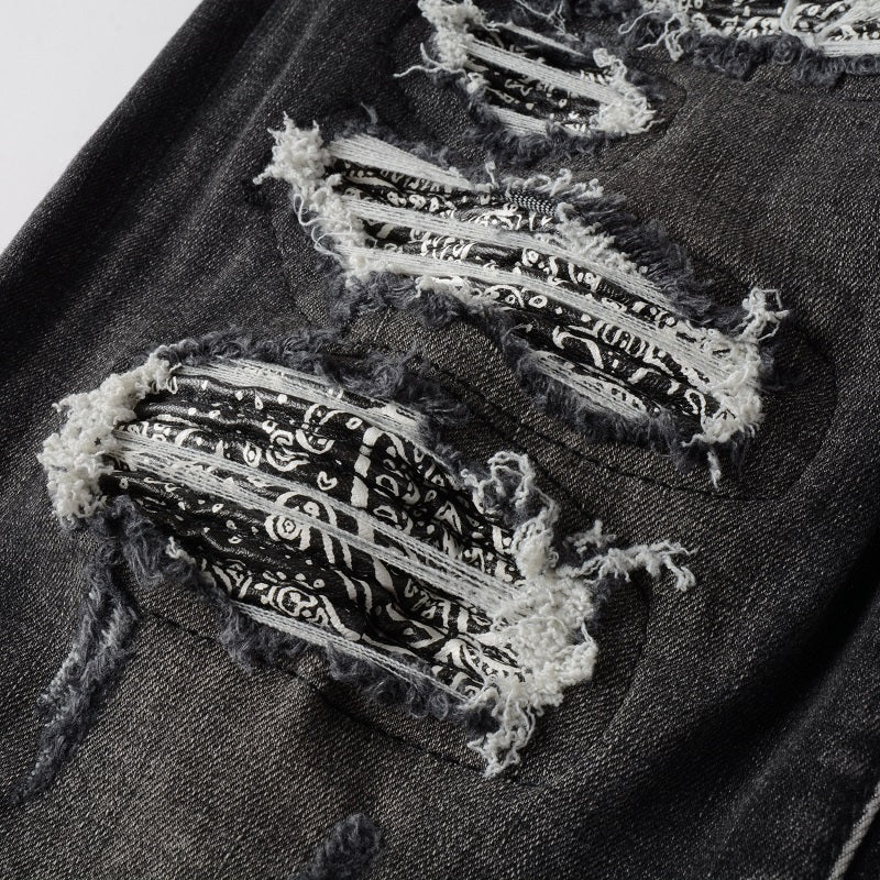 High Street Hipster Gram Grey Made Old Wash Jeans