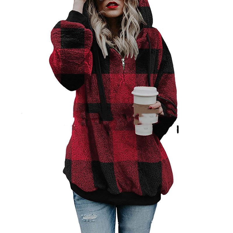 SHERPA ZIPPER HOODIE