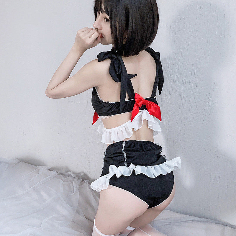 Costume Ruffle Lingerie with Choker