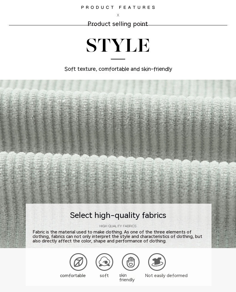 Niche Corduroy Lapels Jacket