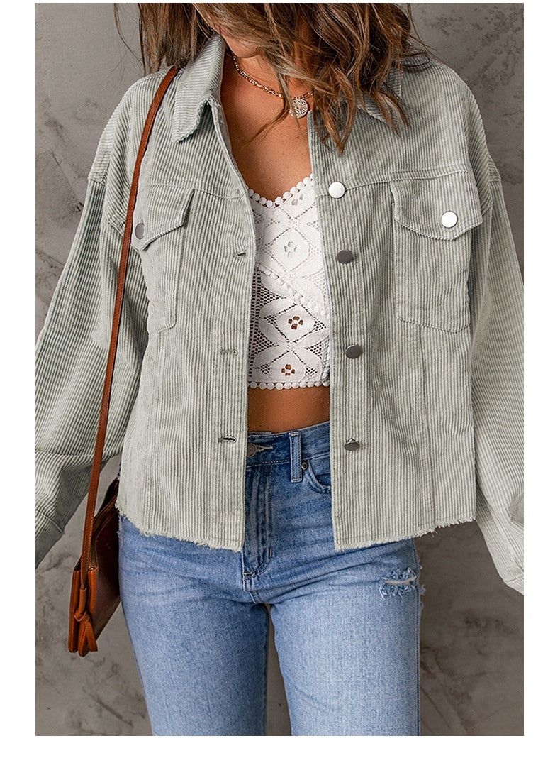Niche Corduroy Lapels Jacket