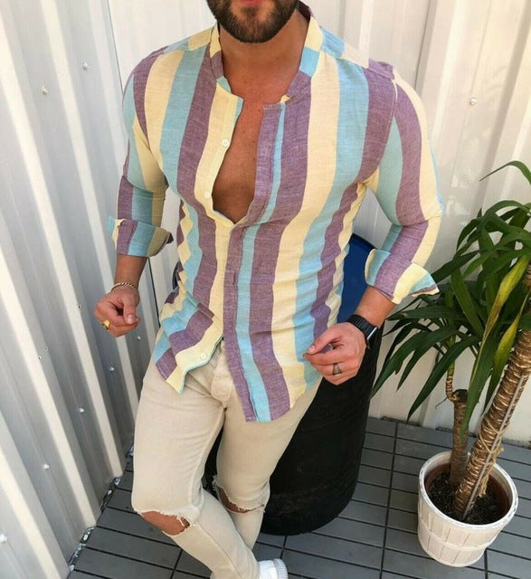ROUND NECK PRINTED SHIRT