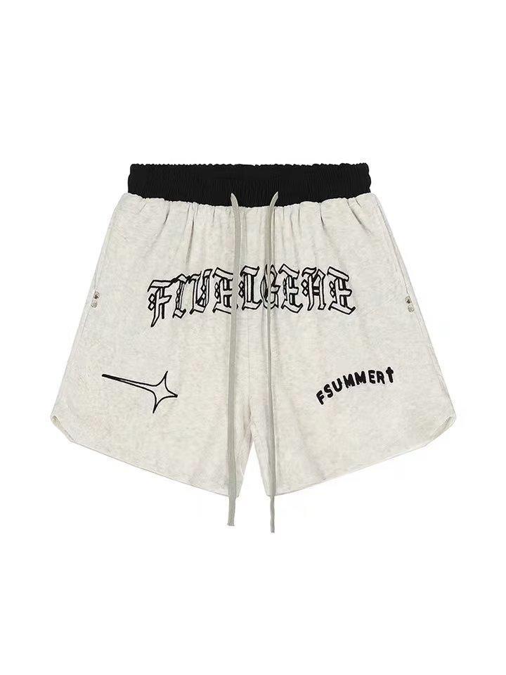 Retro Embroidered Shorts