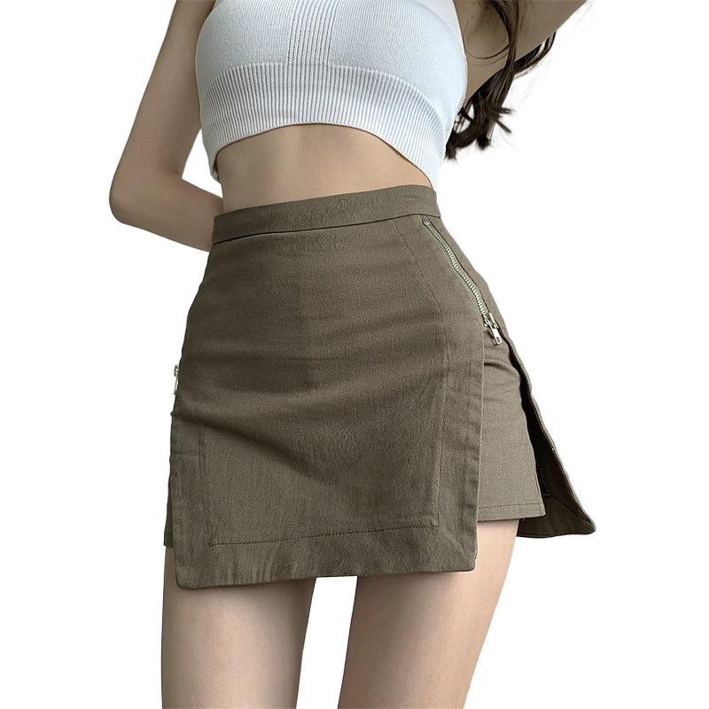 ZIPPER SLIT SKIRT