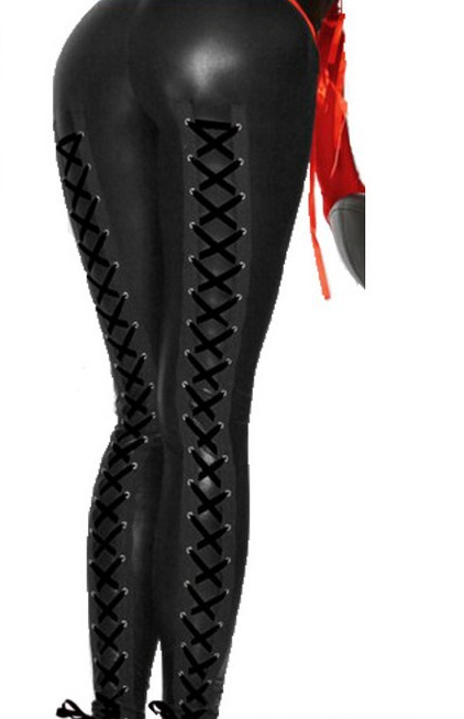 LEATHER PATCHWORK LEGGING
