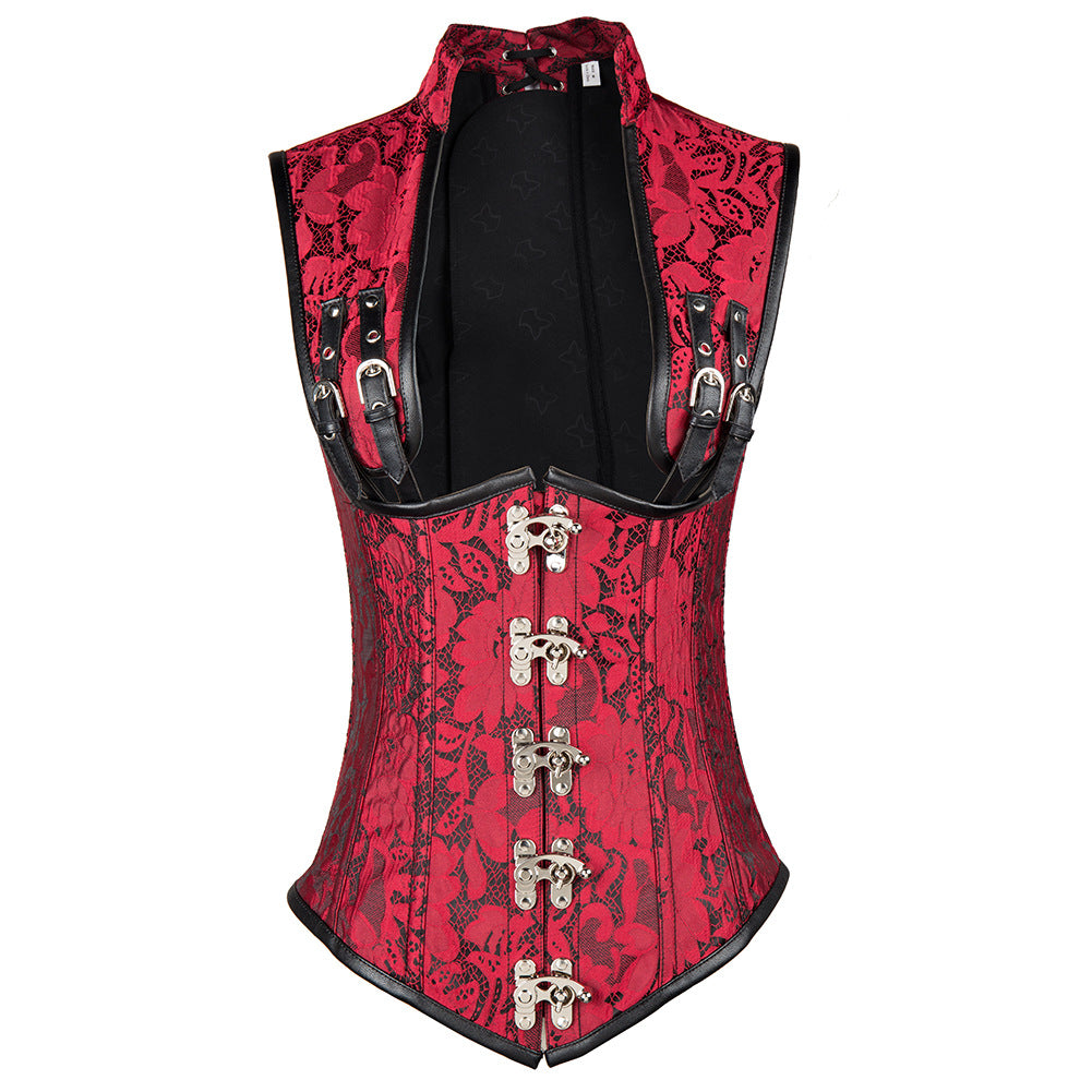 BUCKLED HALTER CORSET