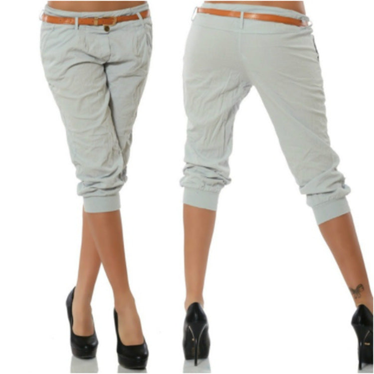 LOW-WAIST CARGO BELOW KNEE SHORTS