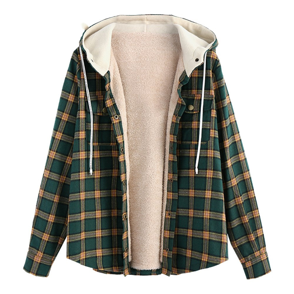FLEECED FLANNEL JACKET