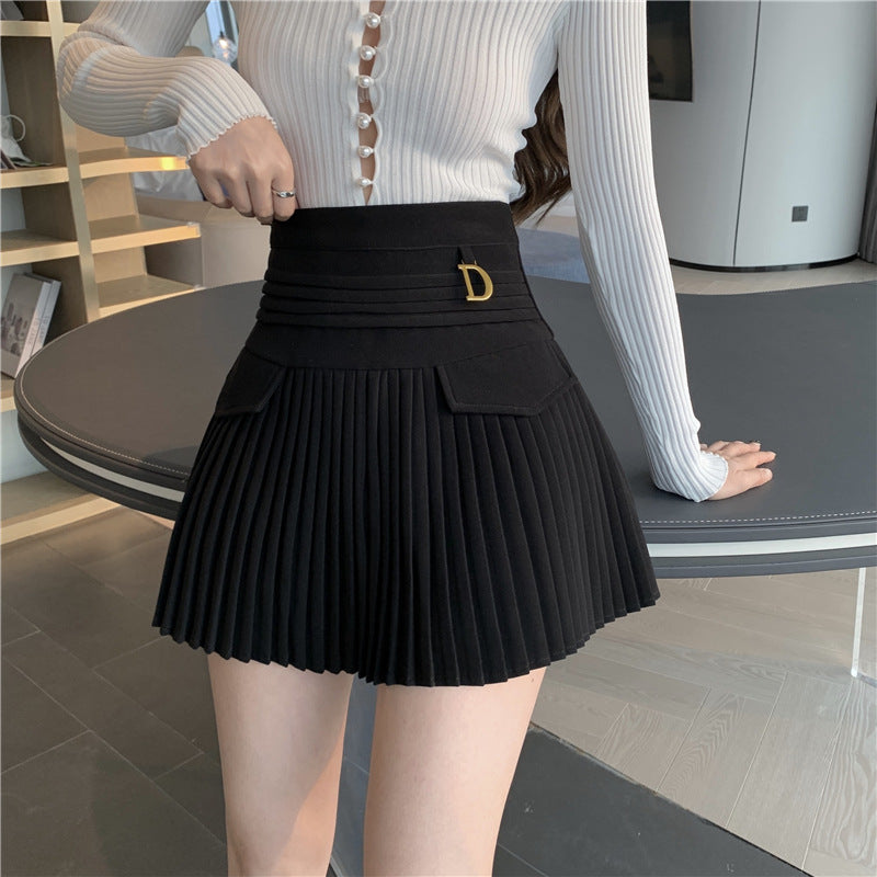 HIGH WAIST PLEATED SKIRT