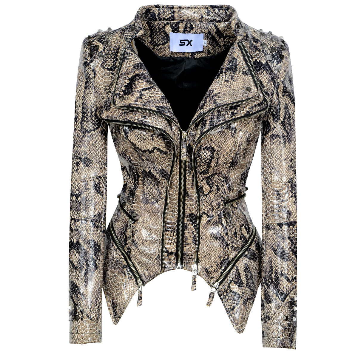LEATHER DENIM JACKET