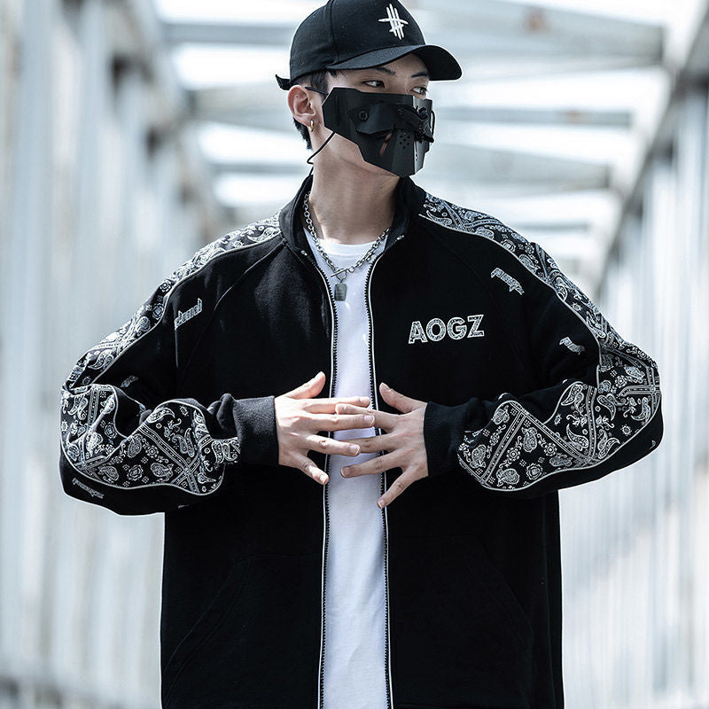 ETHNIC PATTERN LINED JACKET