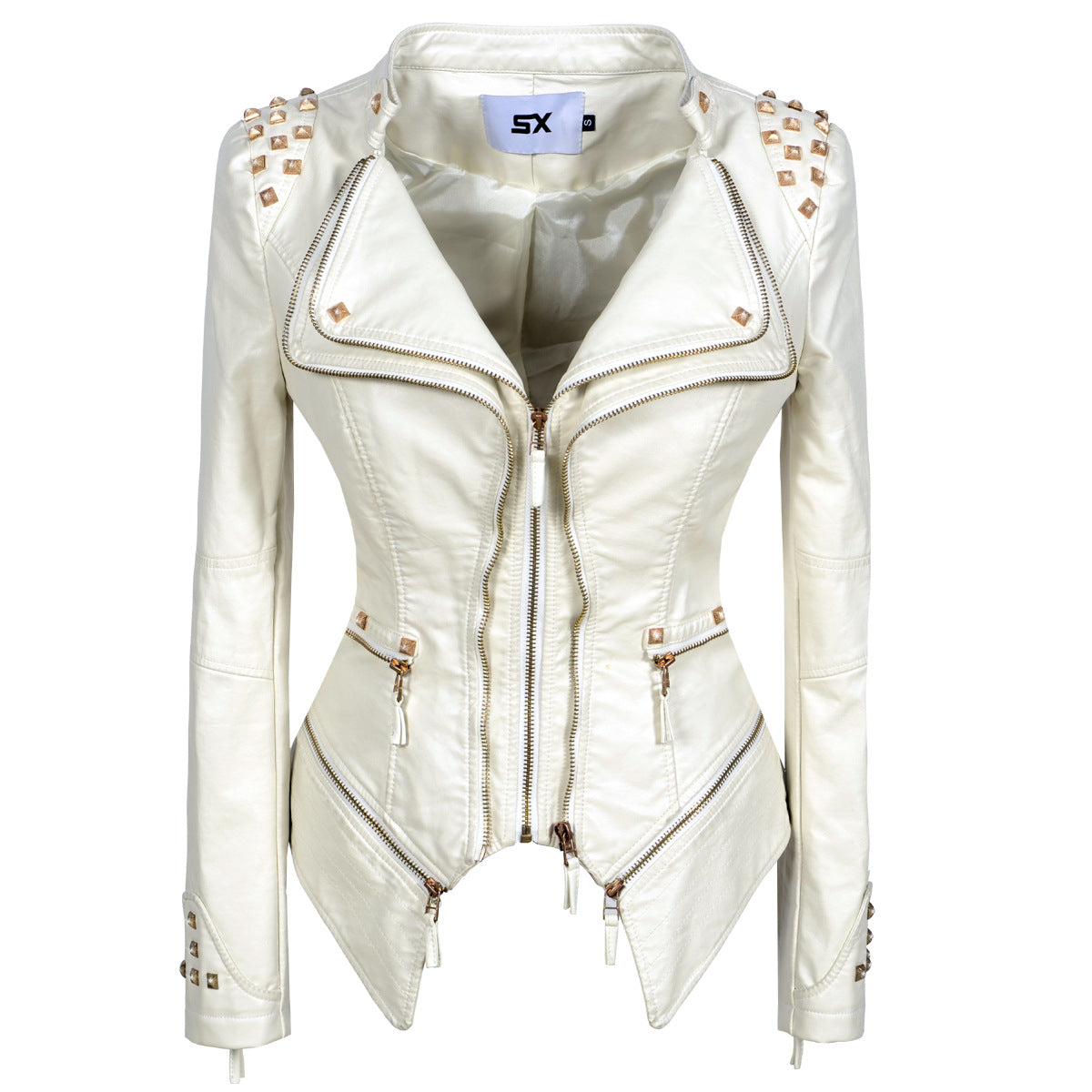 LEATHER DENIM JACKET