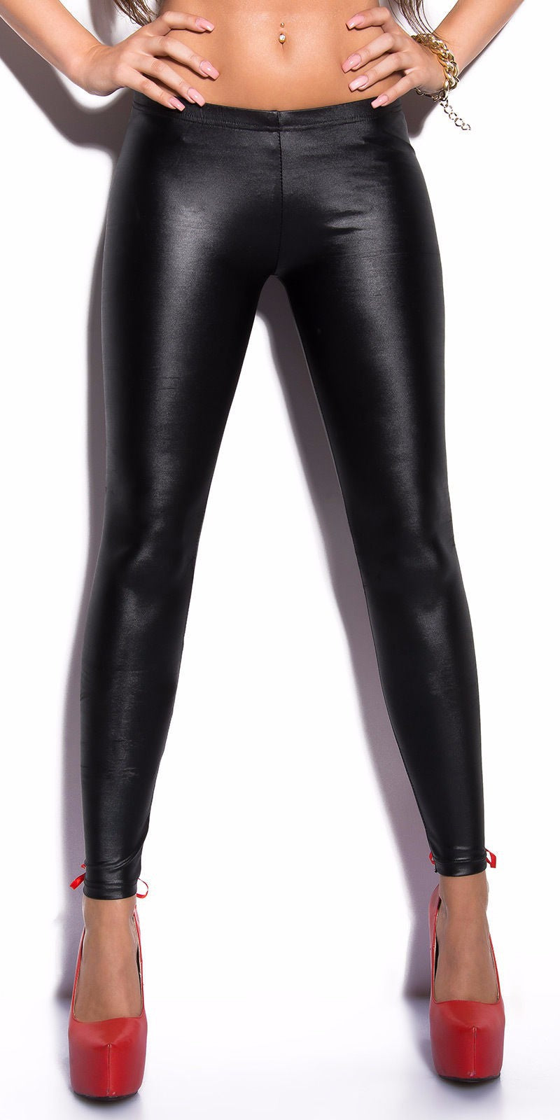 LEATHER PATCHWORK LEGGING