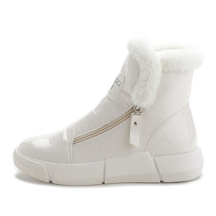 FLEECE ZIPPER MID-TOP SNEAKER