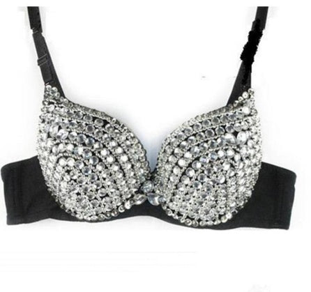 Lady Goth Diamante Bra