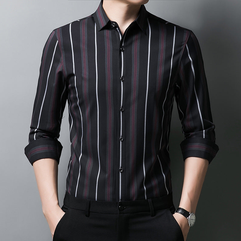 VERTICAL LINES LONG SLEEVES SHIRT