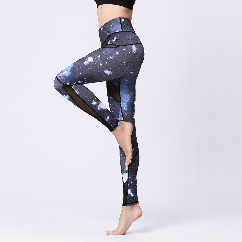 CONSTELLATION SHEER PATCHWORK LEGGING