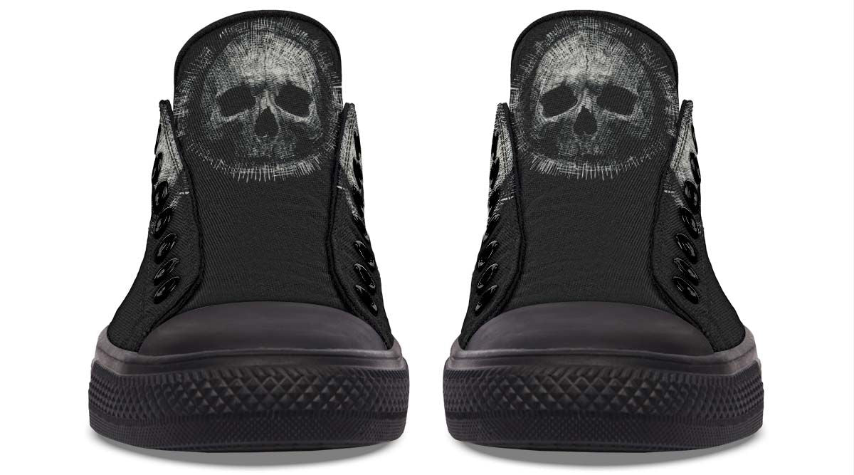 LOW TOPS SKULL PRINT DESIGN SHOES