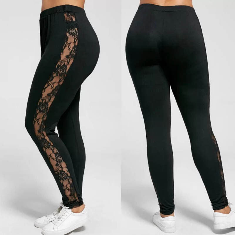 LACE MID-WAIST LEGGING