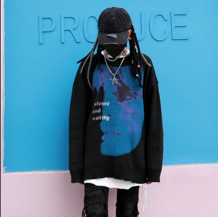 MEN'S PRINTED OVERSIZED SWEATSHIRT